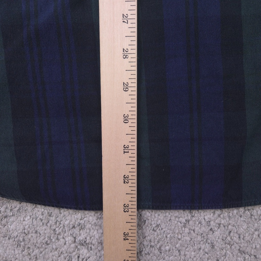 Polo Ralph Lauren Big Shirt Men Medium Tartan Plaid Long Sleeve Button Pony Logo - Picture 9 of 9